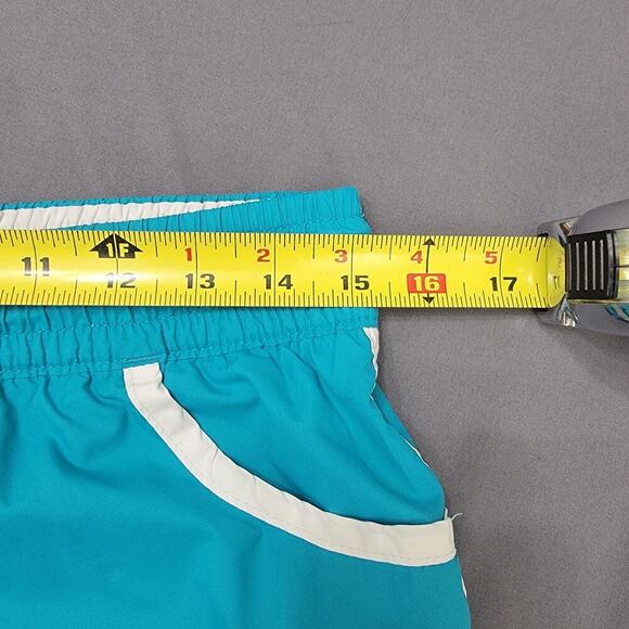 Nike Turquoise Shorts M Drawstring Lined Sporty - Picture 6 of 9